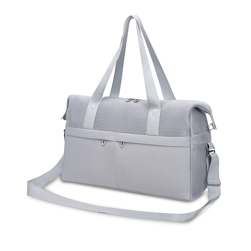 Sporty tote bag with breathable mesh material and multifunctional pockets Bowlift