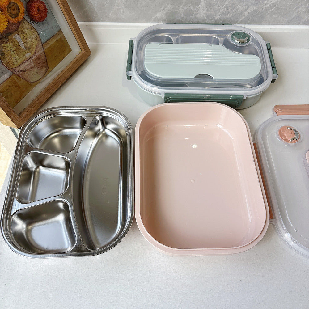 Multi-Compartment Stainless Steel Lunch Box