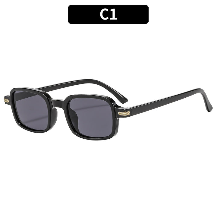 Retro-Inspired Square Frame Sunglasses Vintage Look