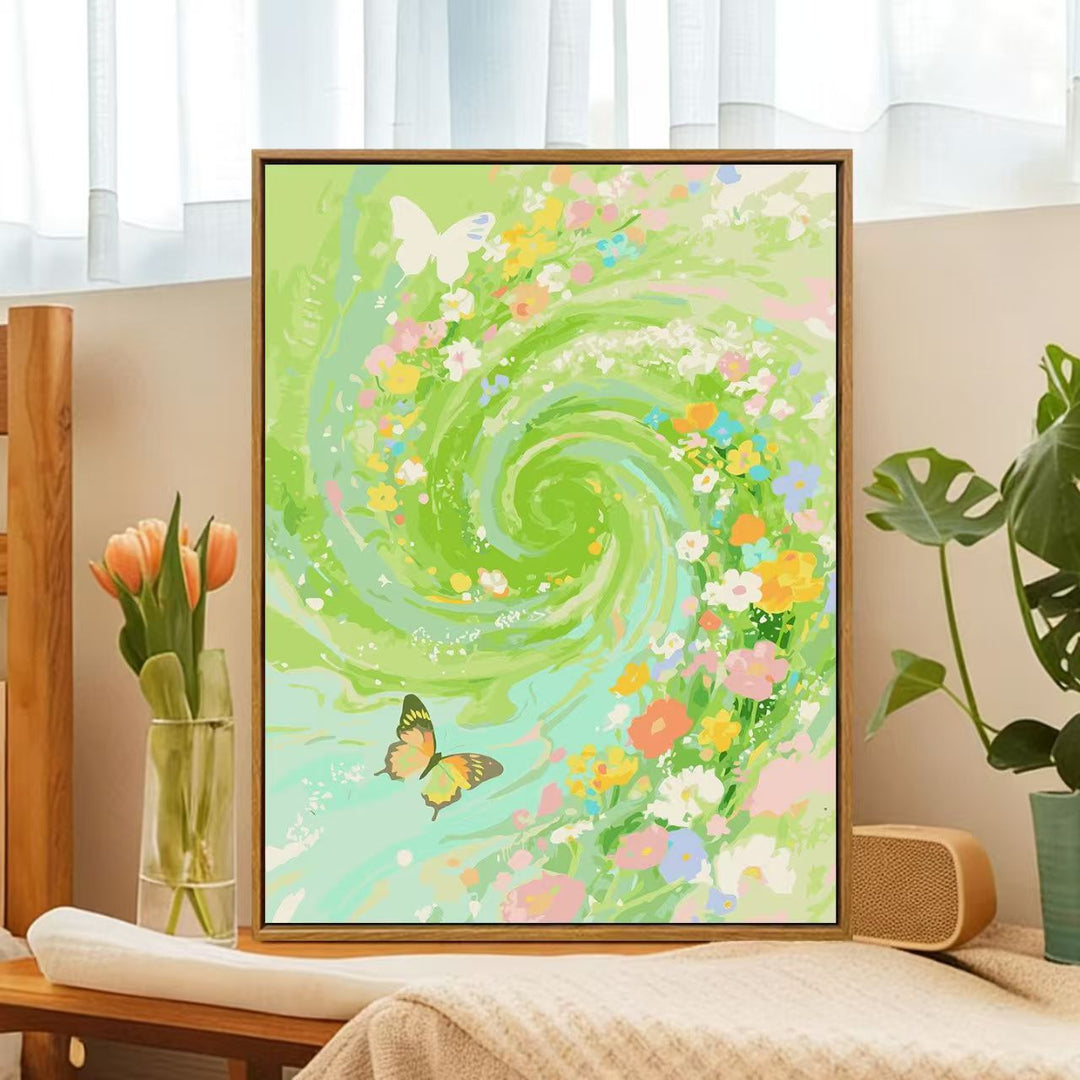 Floral Whirlwind Canvas Art Bowlift
