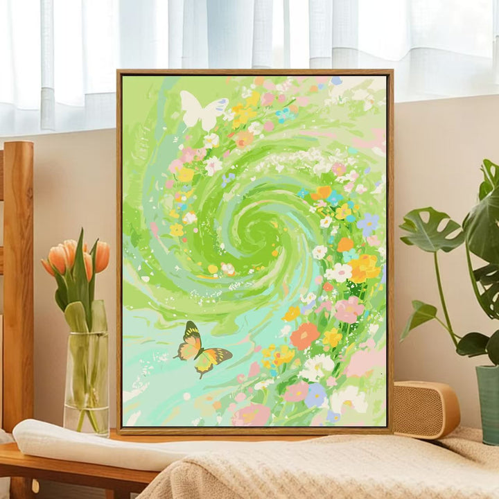 Floral Whirlwind Canvas Art Bowlift