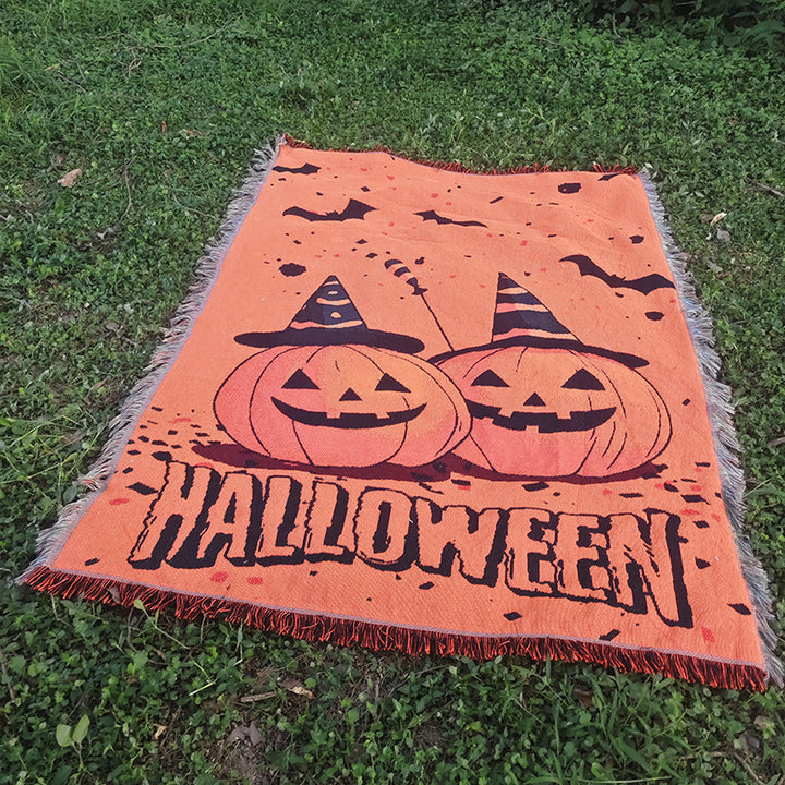 Halloween-Themed Throw Blanket