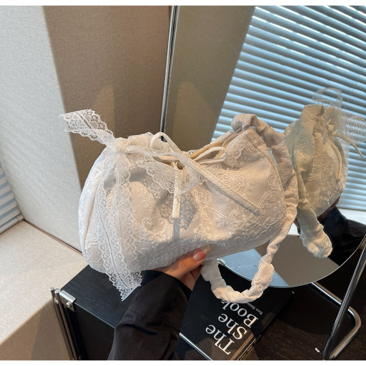 Vintage Lace Drawstring Bag Bowlift