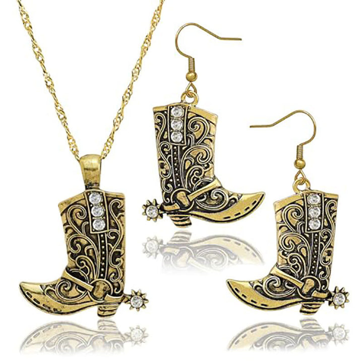 Cowboy Boot Jewelry Set Bowlift