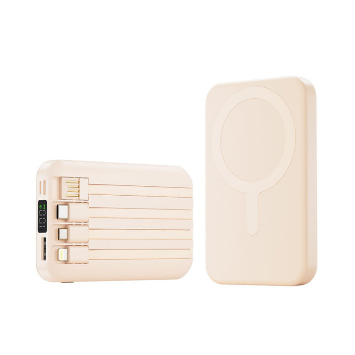 Portable power bank with integrated cable speaker and fast charging function Bowlift