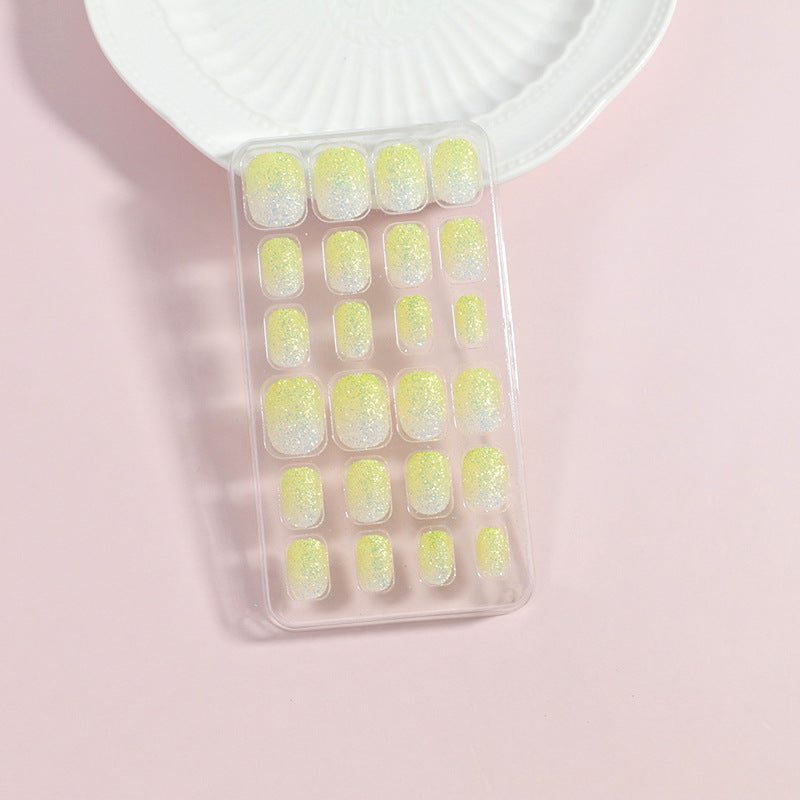 Rainbow Gradient Press-On Nail Tips Bowlift