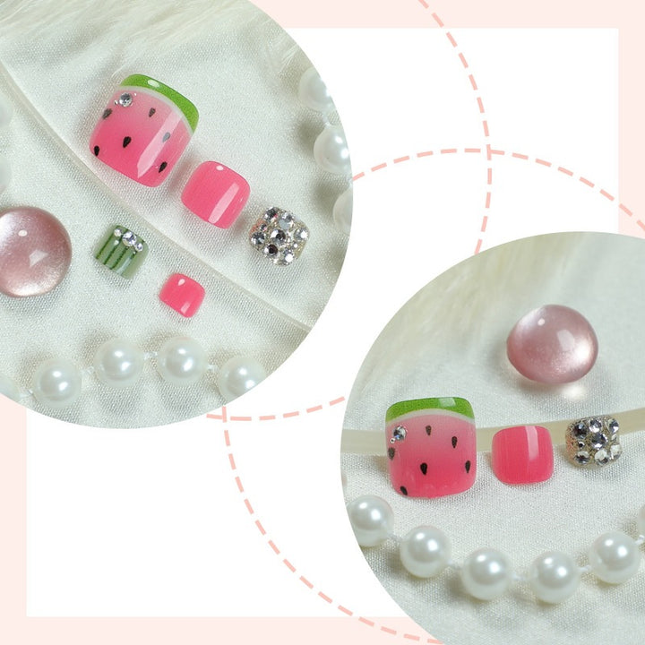 Creative Nail Design Set with Watermelon Elements Bowlift