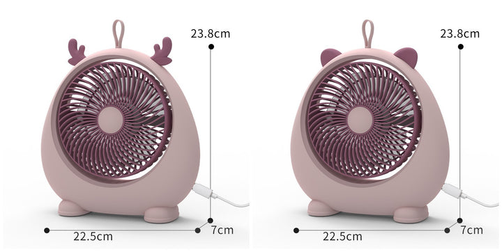 Women's Portable Mini Fan in Kawaii Animal Design Bowlift