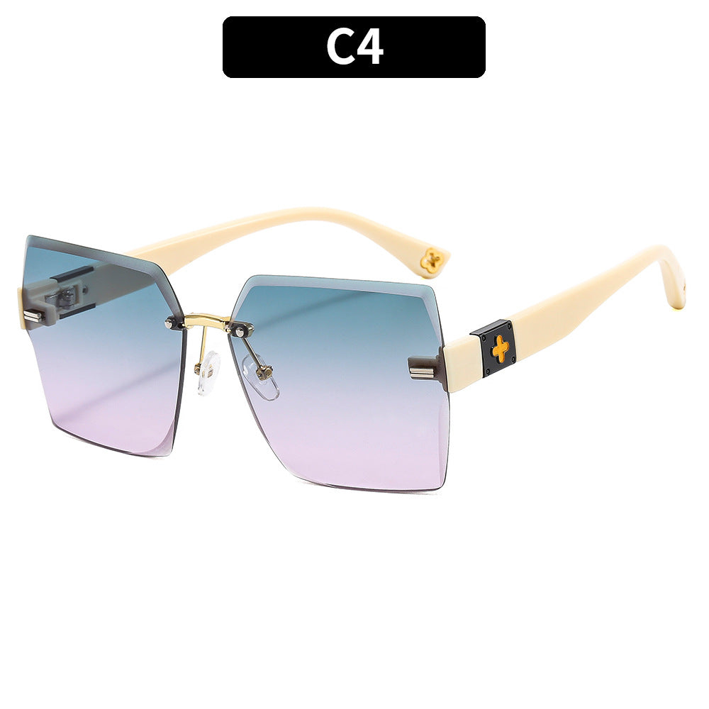 Oversized Hexagonal Frame Sunglasses