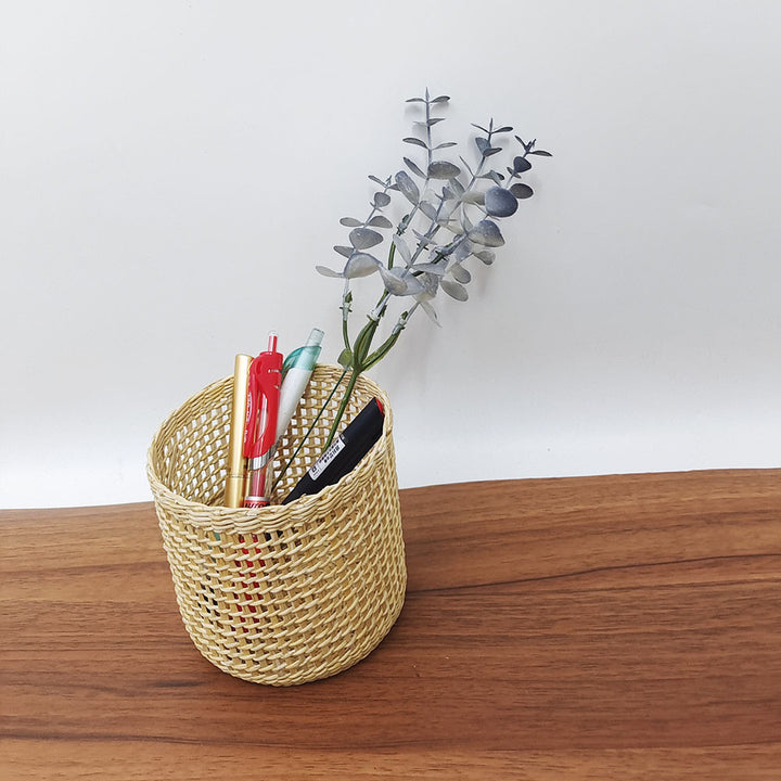 Handmade Natural Fiber Decorative Basket Bowlift