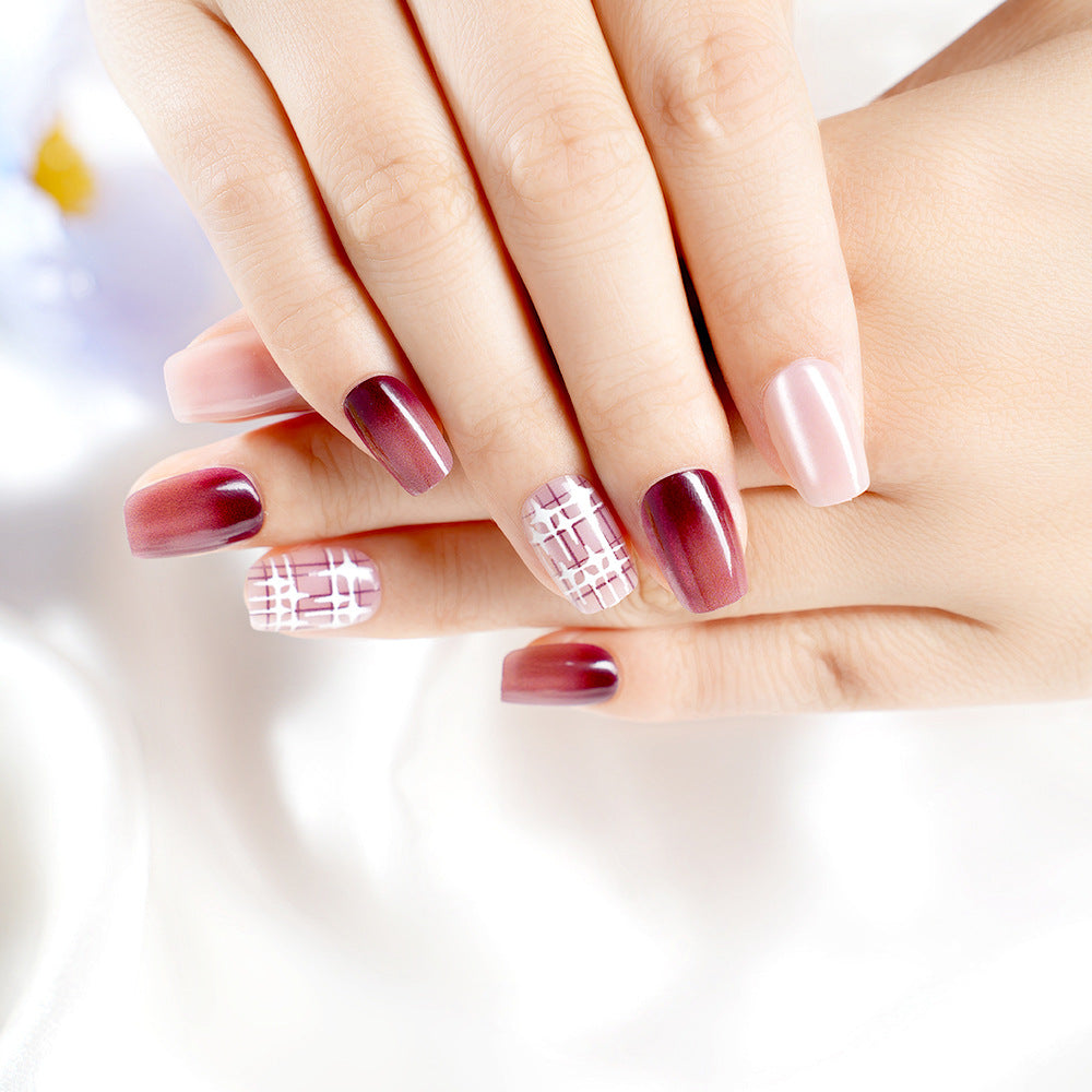 Stylish Gradient Press-On Nail Set Bowlift