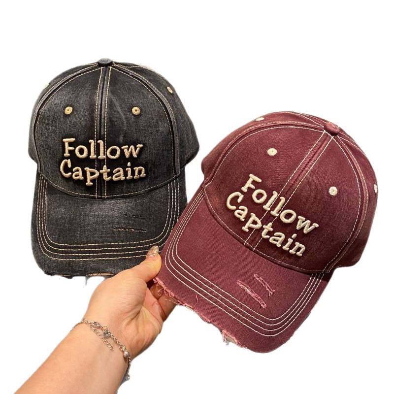 Men's Distressed Vintage Baseball Cap Bowlift