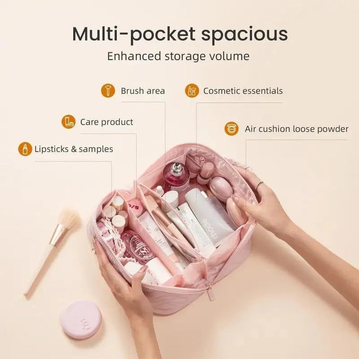 Cosmetic Storage Bag with Structured Design Bowlift