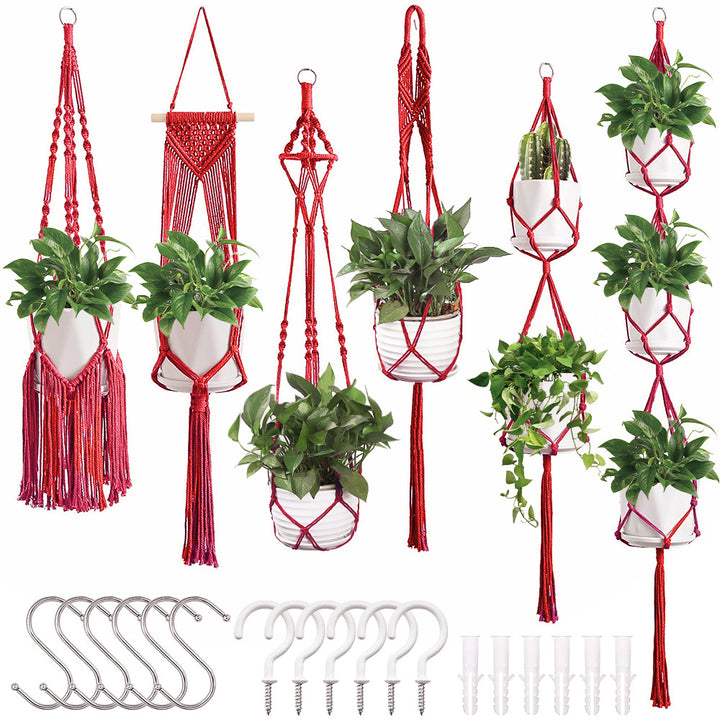 Macrame Plant Hanger Set Bowlift