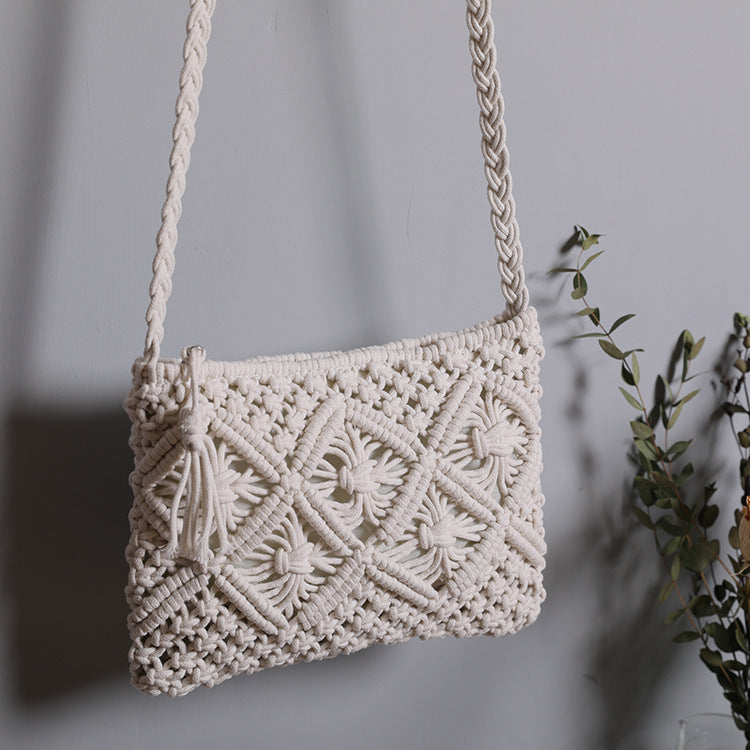 Handmade Macrame Shoulder Bag Bowlift