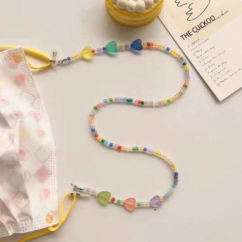 Colorful Bead Glasses Holder Chain Bowlift