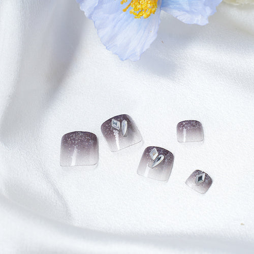 Glamorous Glitter Ombre Press-On Nail Set Bowlift