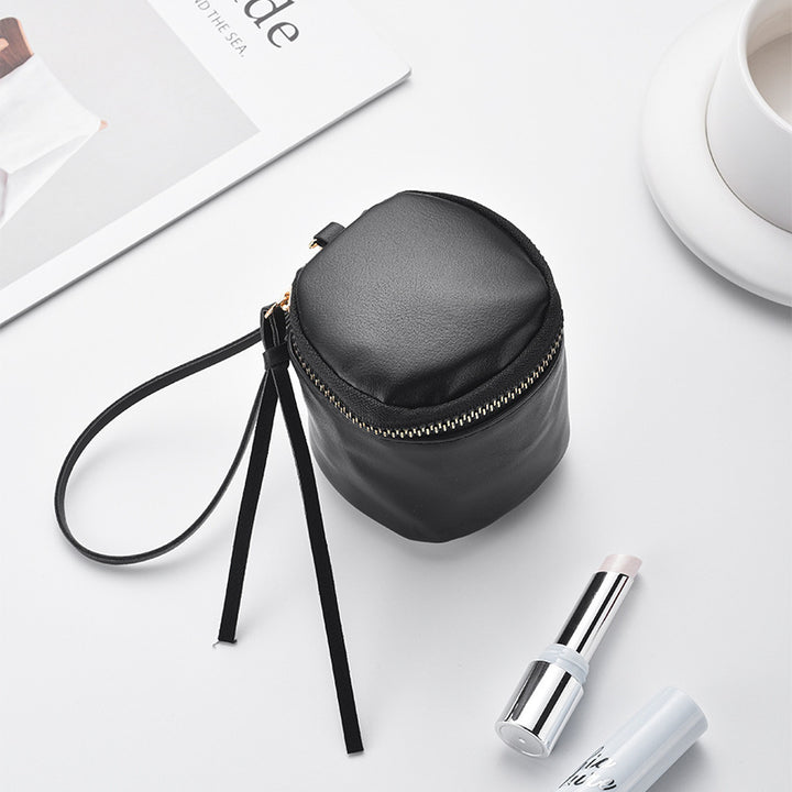 Compact Zippered Cosmetic Pouch Bowlift