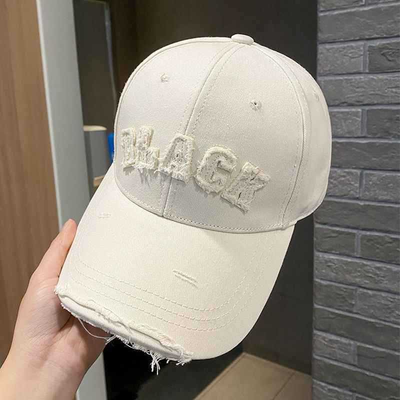 Women's Distressed Cotton Cap Bowlift