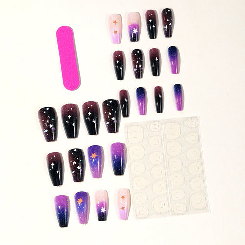 Galaxy-Inspired 3D Nail Art Extensions Bowlift