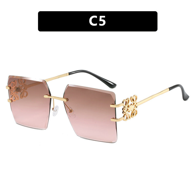 Ladies Designer Sunglasses with striking geometric frame Bowlift