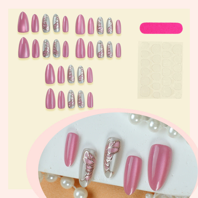 Artisan Decorated Press-On Nail Set Bowlift