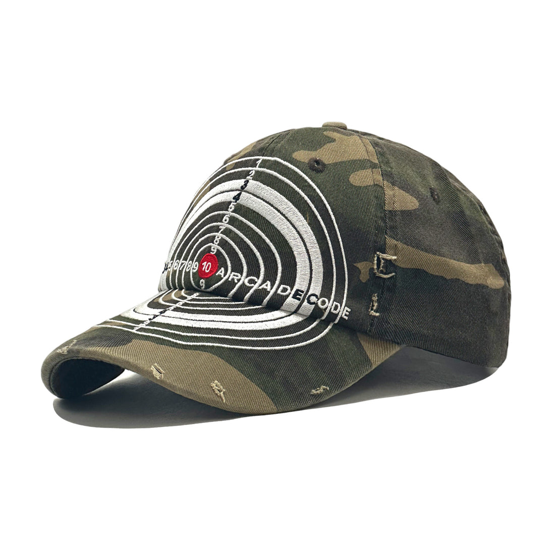 Ladies Camouflage Cap with Embroidered Design Bowlift