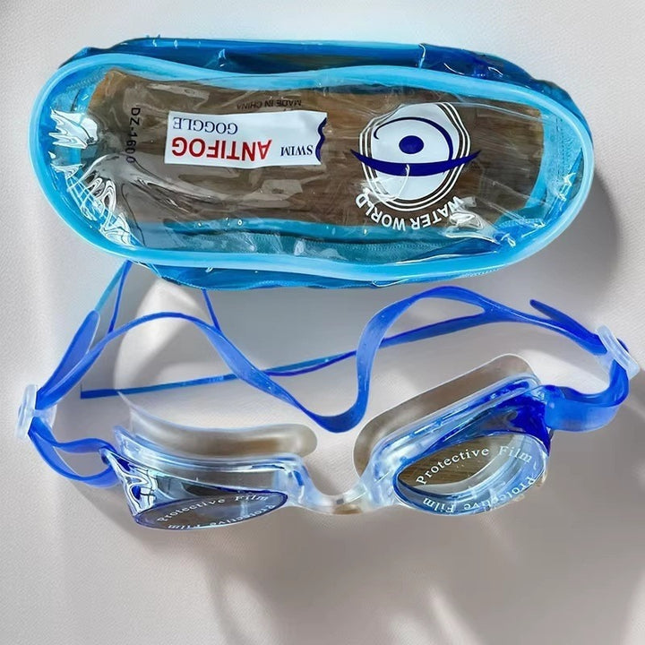 Anti-Fog Swimming Goggles with Protective Lens Bowlift