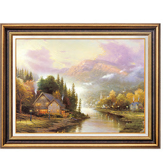 Framed Picturesque Countryside Landscape Artwork
