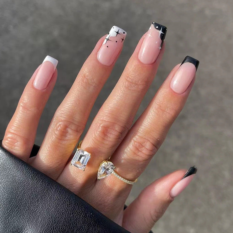 Artful Nail Art with Reflective Accents Bowlift