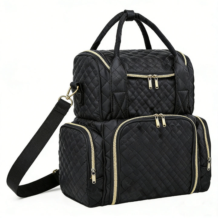 Quilted Multi-Function Backpack Bowlift