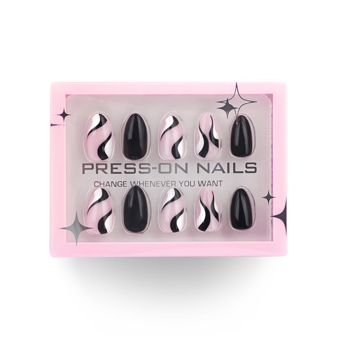 Artificial press-on nails with unique design Bowlift