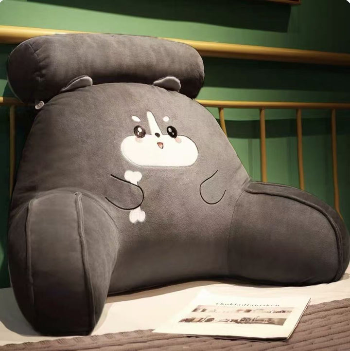 Plush back support cushion with unique vegetable design Bowlift