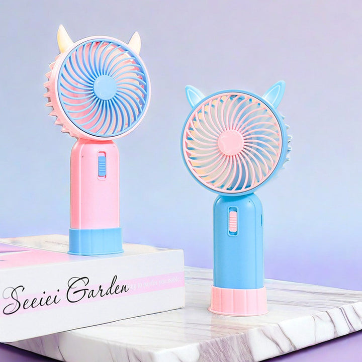 Women's Portable Handheld Fan with Cute Animal Design Bowlift
