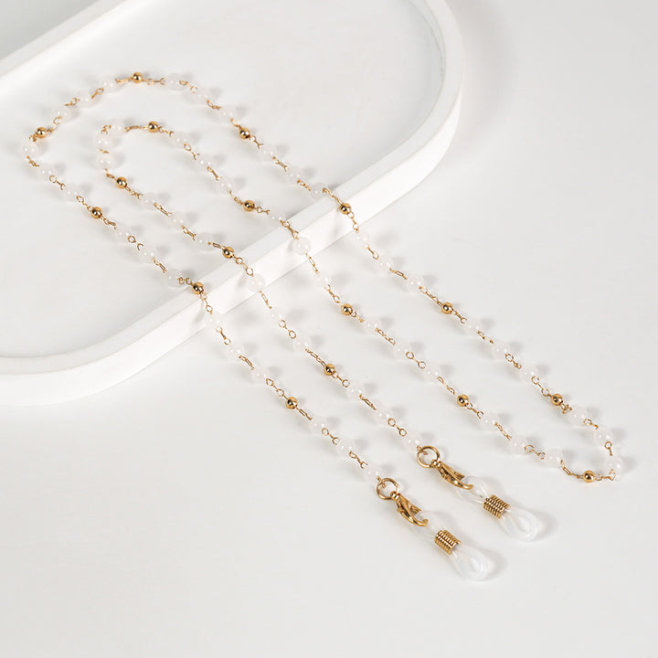 Beaded Eyewear Retainer Chain Bowlift