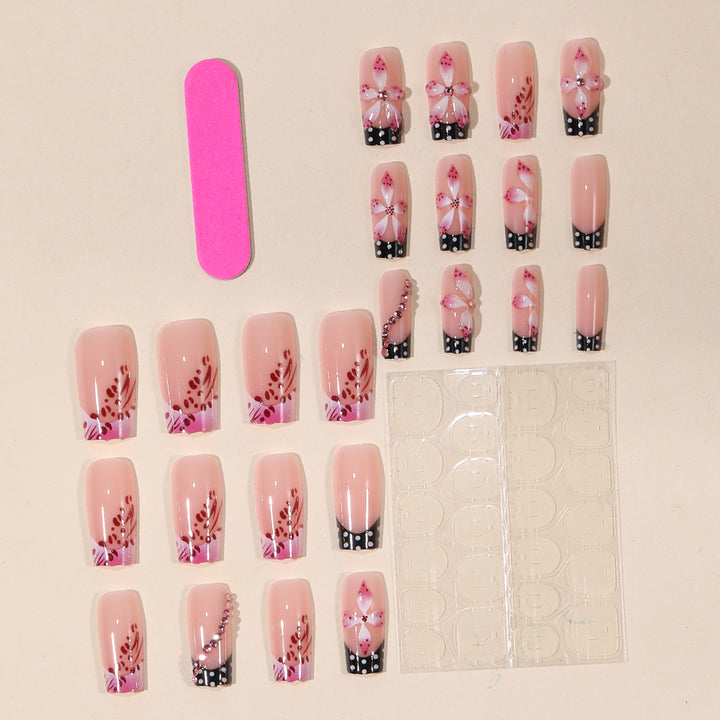 3D Floral Nail Art Extensions Bowlift