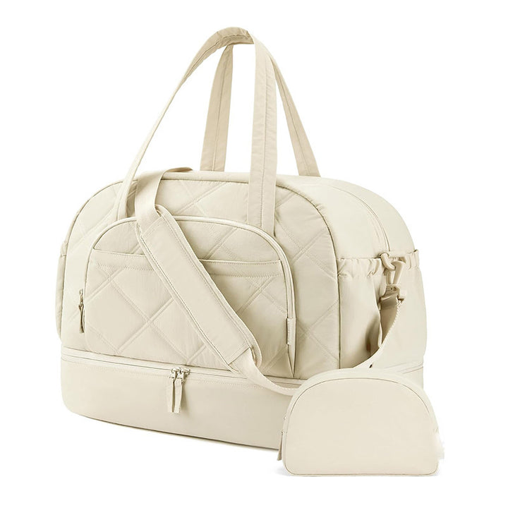 Quilted Multi-Functional Travel Duffle Bag Bowlift