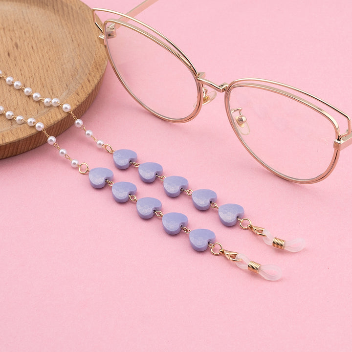 Decorative Heart-Shaped Eyewear Chain Bowlift