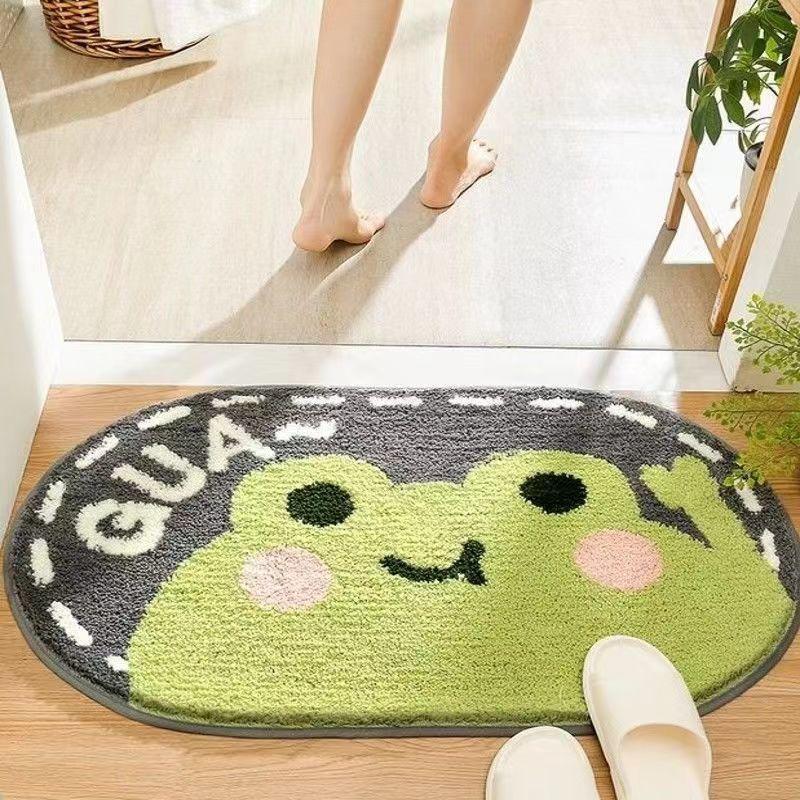 Coastal Waves Shaped Bath Mat