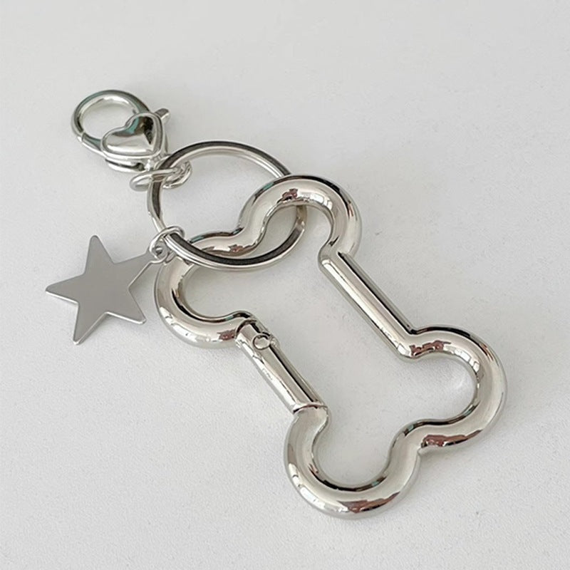 Keychain with stylish design and star pendant Bowlift