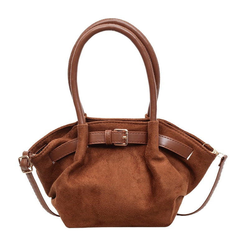 WoChic Suede Satchel Bag Bowlift