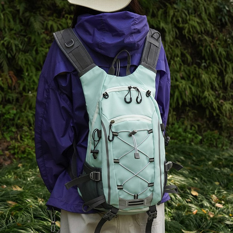 Sporty hiking backpack with ergonomic carrying system and reflective accents Bowlift
