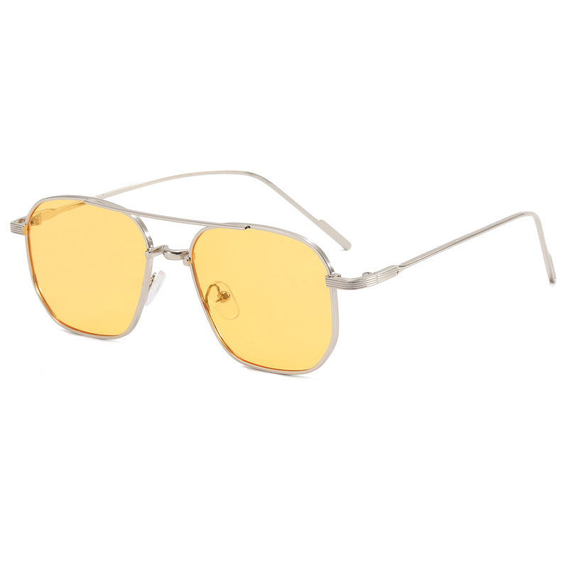 Women's fashionable geometric glasses with elegant metal frame Bowlift