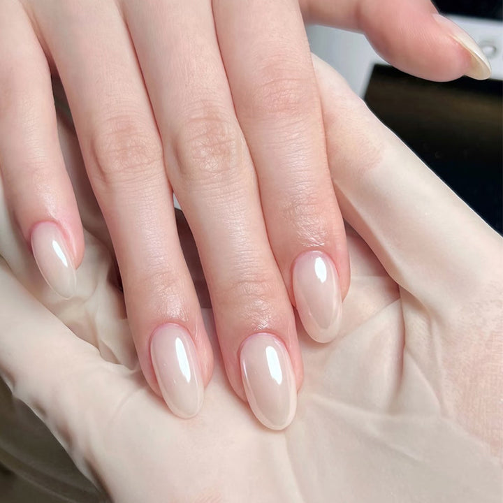 Elegant Gel Nail Extensions Bowlift
