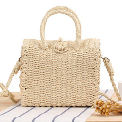 Braided shoulder bag with innovative closure Bowlift