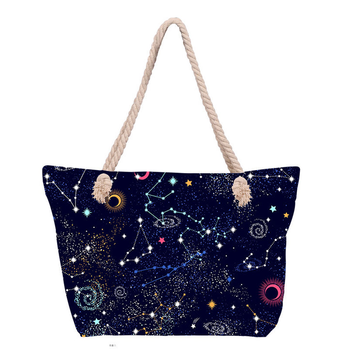 Beach bag with floral pattern Bowlift