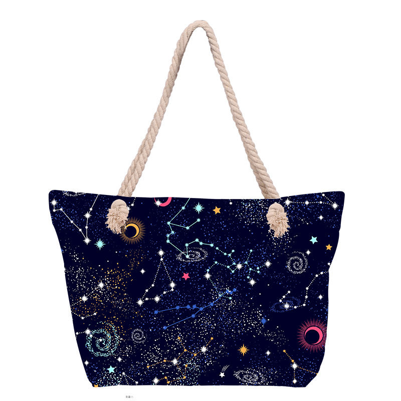 Beach bag with stylish flower design Bowlift