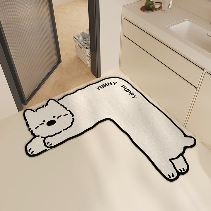 Cute Animal-Themed Bath Mat Bowlift
