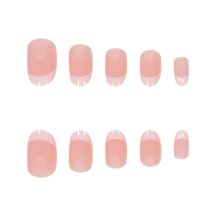 Elegant French Tip Nail Extensions Bowlift