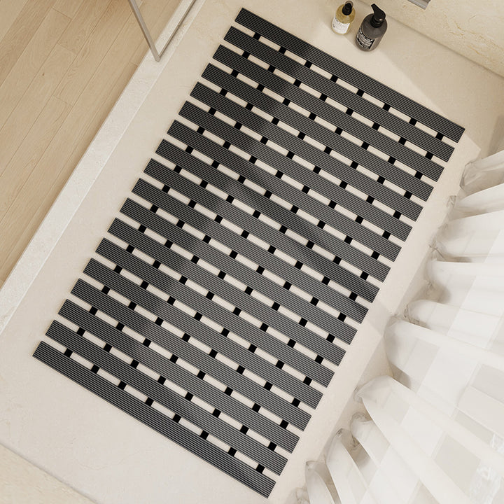 Slatted Bamboo Bathroom Mat Bowlift